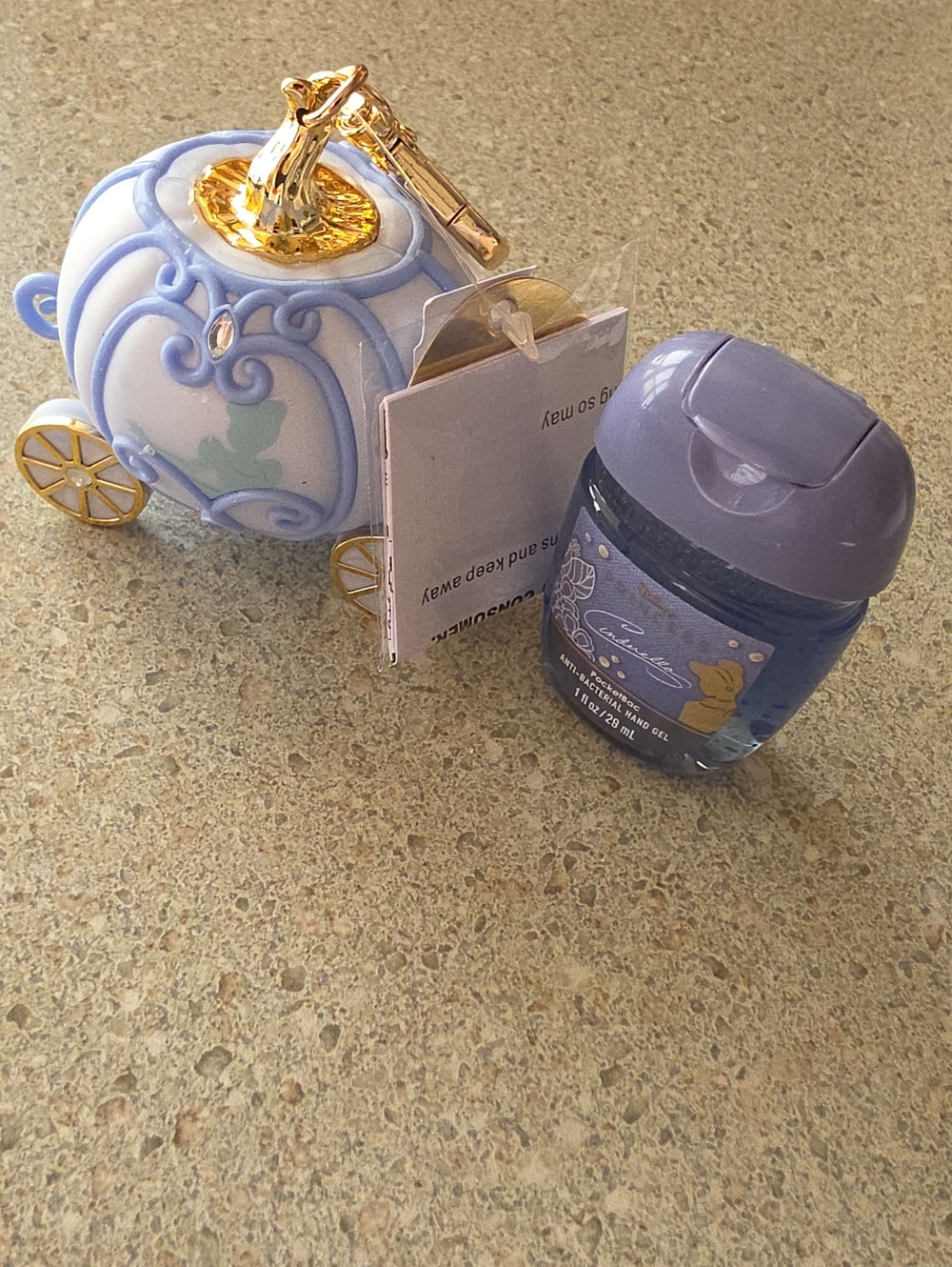 Bath & Body Works Lavender Cinderella Carriage PocketBac with Matching Sanitizer
